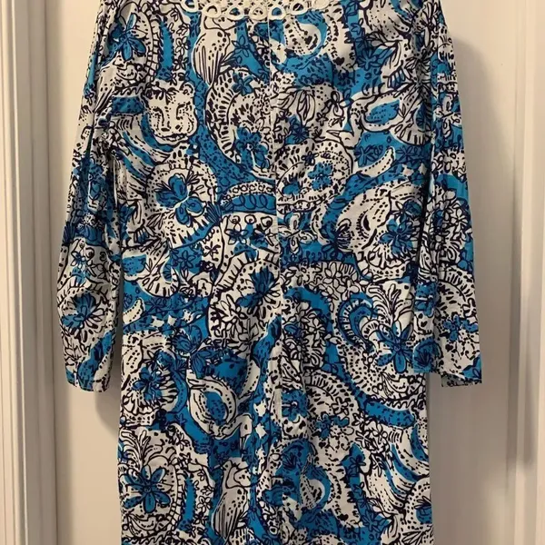 Lilly Pulitzer Brooke Tunic Dress Size Large NWOT Crochet Lace - Image 2