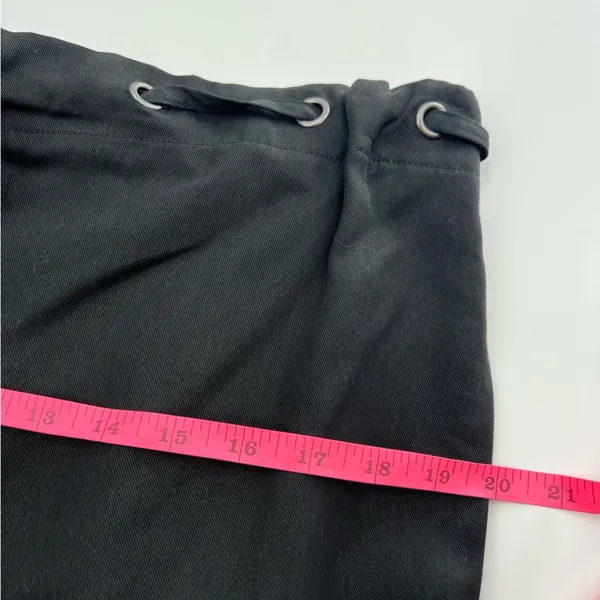 Reformation grommet drawstring waist black pants‎ Sz S - Image 6
