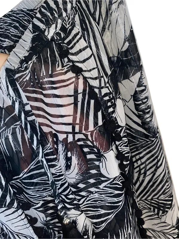 Club Z Wide Leg Beach Pant Sheer Cover Up Resortwear vacation poolside - Image 8