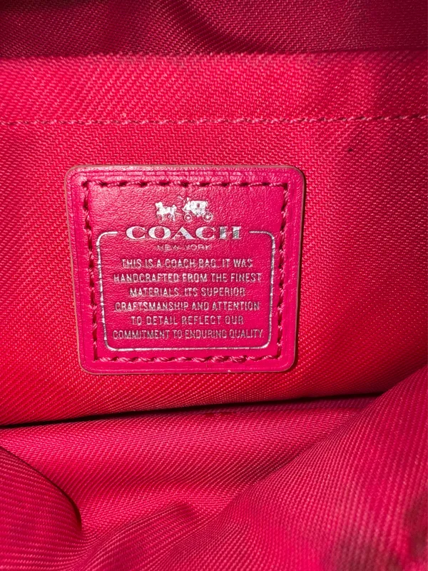 Pink Poppy Coach Crossbody - Image 6