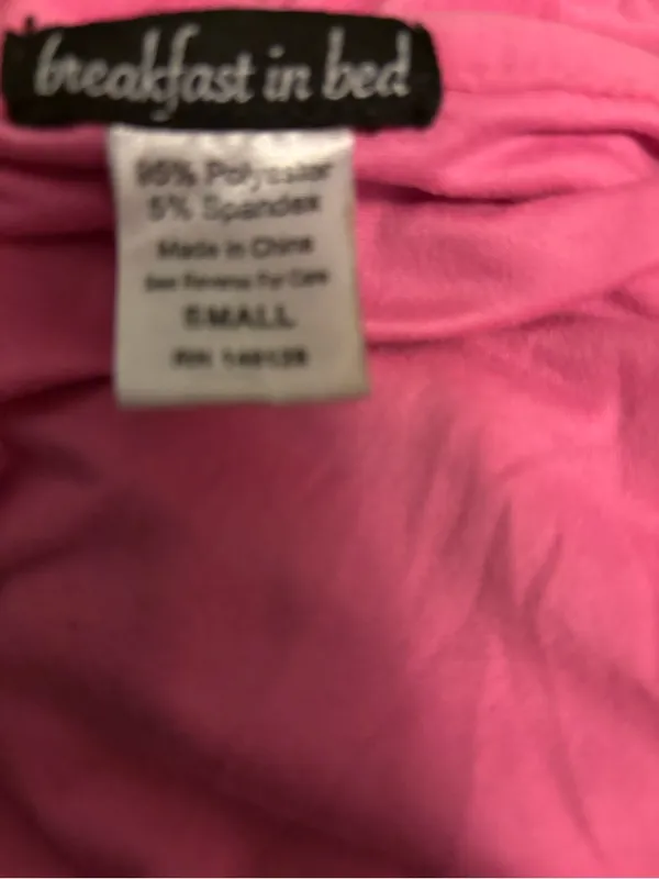 Women's Pink Short-Sleeve Button Pajama Set with Pocket Embroidery - Image 6