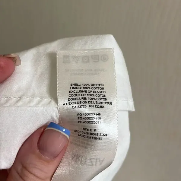 ✨Aritzia Wilfred Amuse Poplin Mini White Sz XS Dress✨ - Image 12