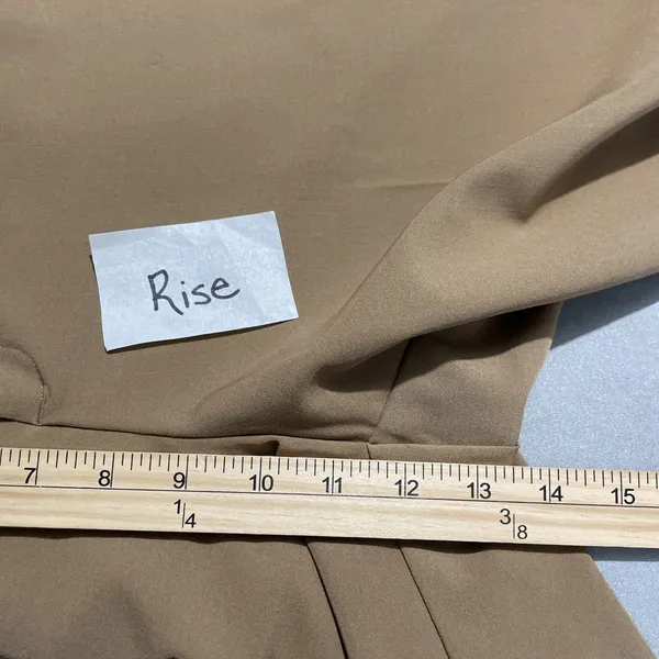 Worthington Bermuda Trouser Short Size 6 Camel Tan Dressy Career Preppy Twee Y2K - Image 12