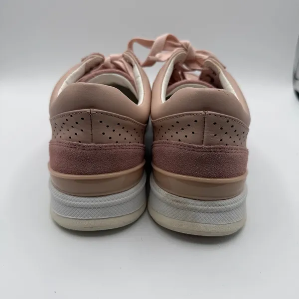 Foot Petals Pink Leather Suede Perforated Comfort Sneakers Women’s 8M - Image 4