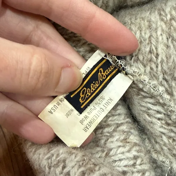 Vintage 70s/80s Eddie Bauer Wool Knit Beanie Toboggan - Image 4
