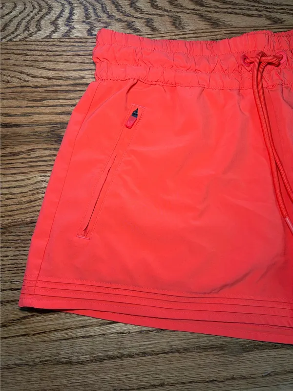 Athleta Neon Coral Athletic Shorts - Image 2