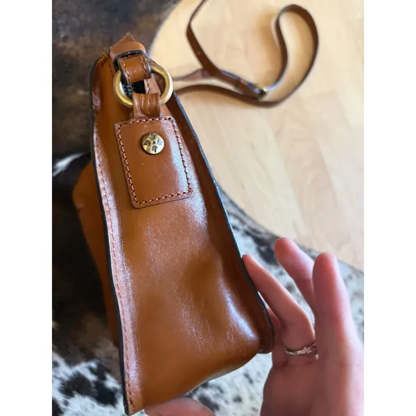 Patricia Nash Nazaire crossbody‎ bag Brown Leather - Image 7