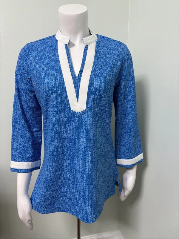 Peter Millar | Lisa Herringbone Tunic SPF 50 Small - Image 2