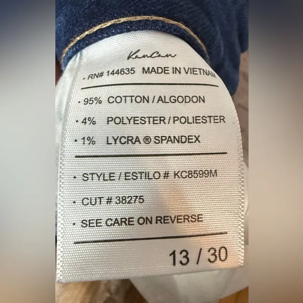 KanCan Button Fly Stylish Blue Women's Jeans, 13 Size 30 - Image 4