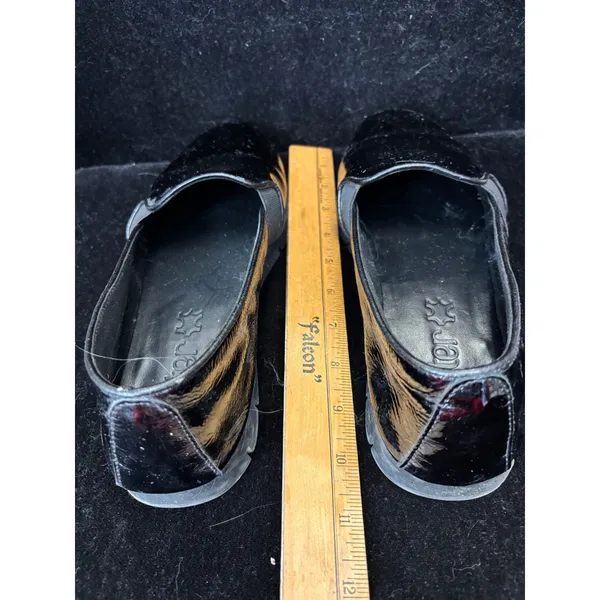 Hotter Black Patent Leather Slip On Comfort Loafers Flats UK 7.5 US 9.5-10 - Image 7