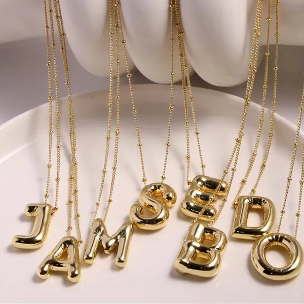 Letter C Initial Necklace Gold - Image 6