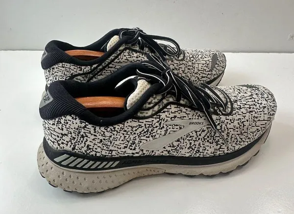Brooks Adrenaline GTS 20 Running Shoes Cushioned Sneakers Black White Womens 9.5 - Image 3