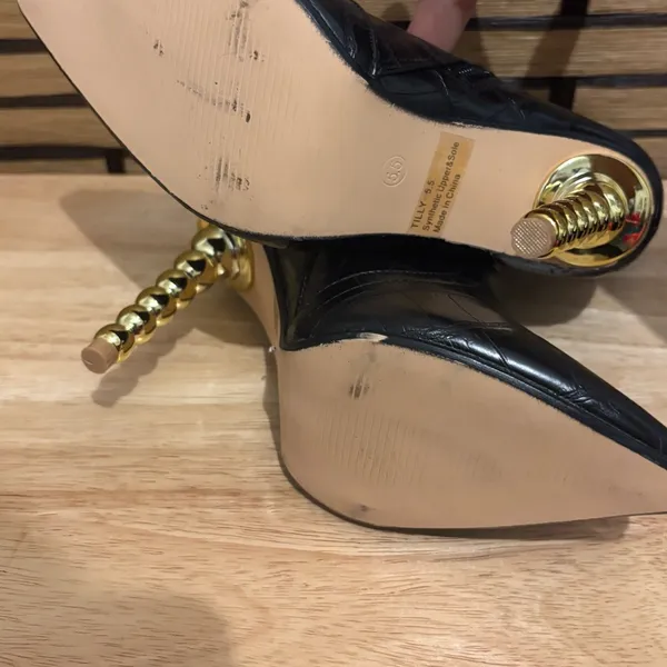 Lemon Drop By‎ Privileged Black Pointed Toe Boots Size 5.5 - Image 10