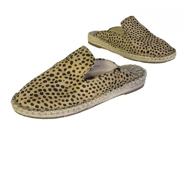 Dv Dolce Vita Beige And Brown Leopard Print Slide Mule Shoes (7) - Image 8