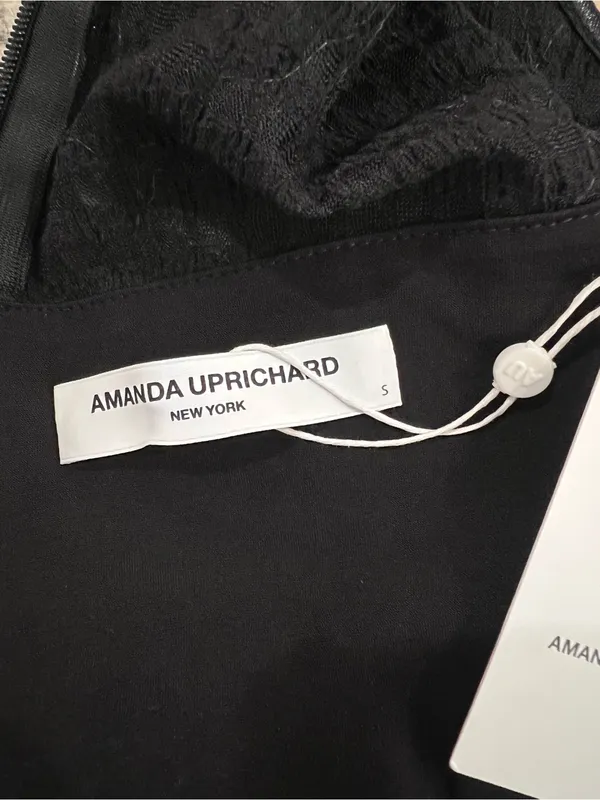Amanda Uprichard Lauritta Dress Black NWT Sleeveless Lace Maxi Dress Size Small - Image 6