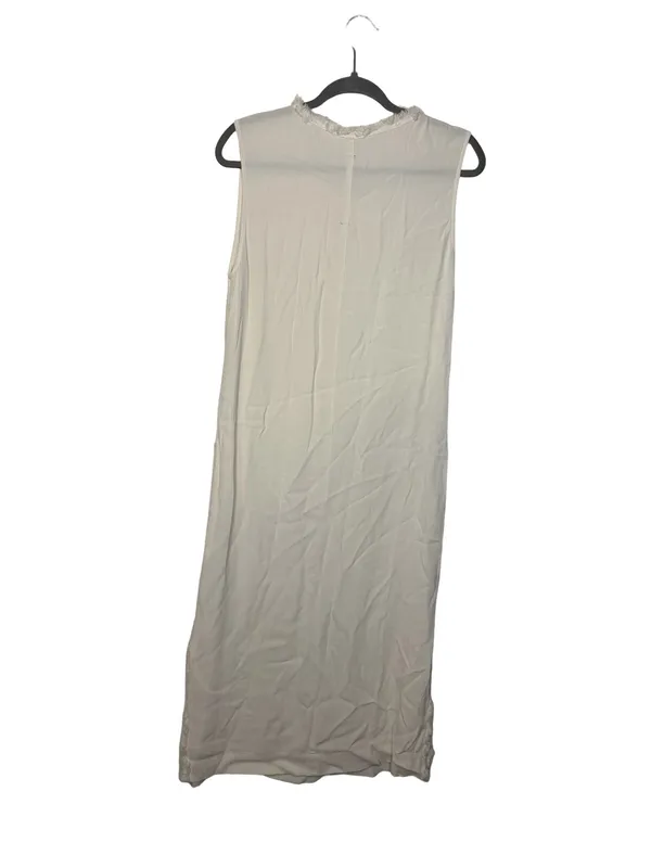 🤍 Raquel Allegra Style Gauze Pocket Midi Dress Sleeveless Raw Hem Small‎ 🤍 - Image 4