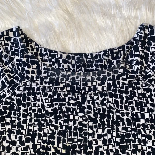 Laura Ashley Black and White Abstract Mid Sleeve Shirt - Image 3