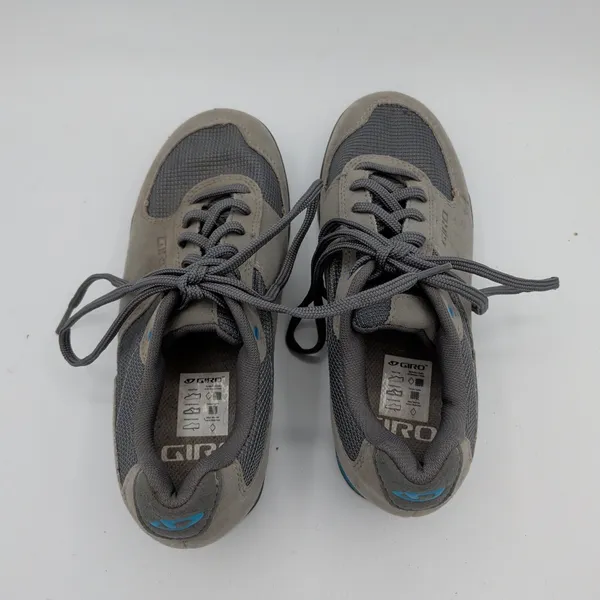 Giro Petra VR Womens‎ Mountain Bike Shoes Grey Blue Vibram Sole Size 6 EU 37 - Image 6