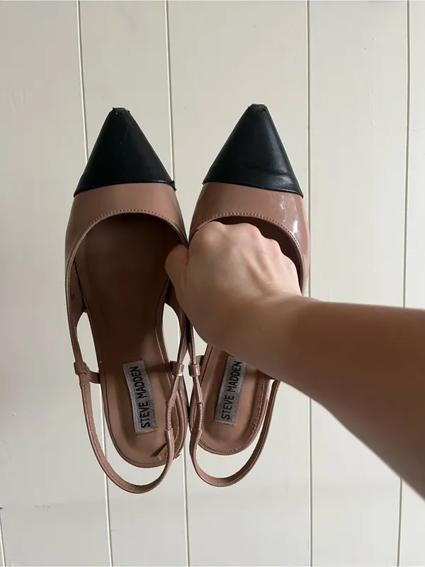 Steve Madden Nude Pointed Kitten Heels - Size 6.5 - Image 2