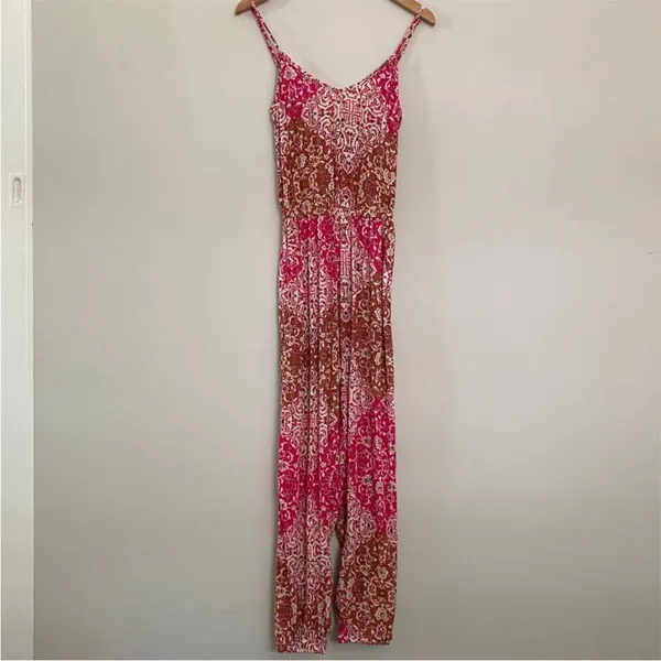 Show Me Your Mumu Beatrice Pink Paisley Jumpsuit - Image 3