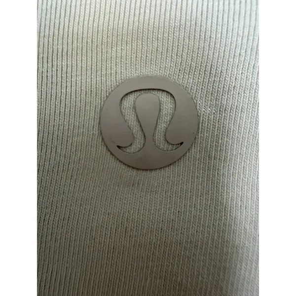 Lululemon Sz 8 Gather and Grow Long Sleeve Crop Top Cotton Stretch Pink #JJJ1-4 - Image 4