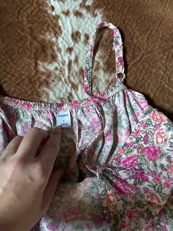 Women's Floral Print mini Dress from Old Navy size large - Image 3