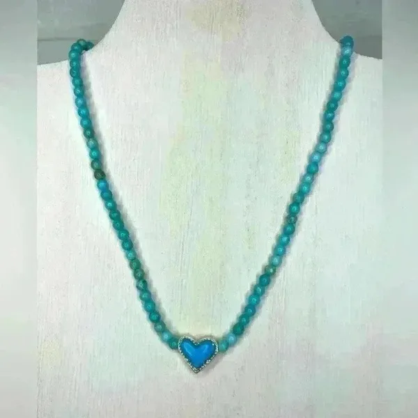 Kendra Scott Beaded Ari Heart Necklace - Image 2
