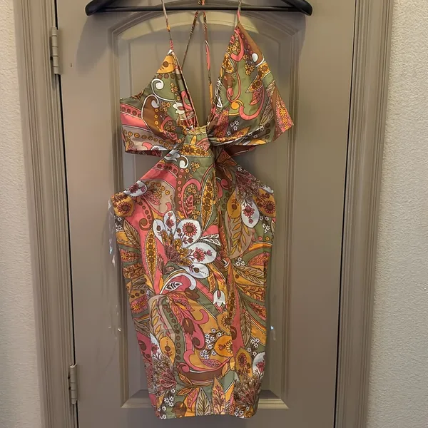NWT Gianni Bini Ruby Paisley Dress 12 - Image 4