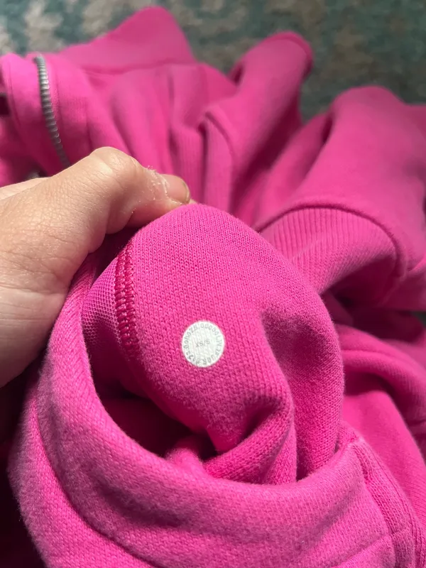 Lululemon quarter zip sonic pink scuba sweatshirt - Image 3