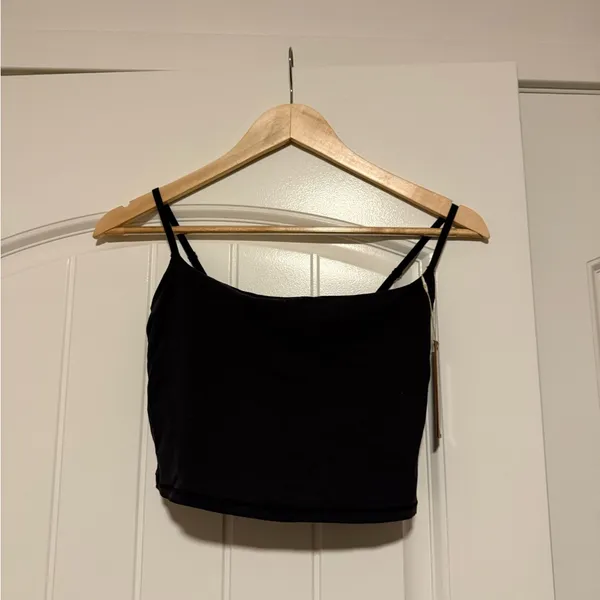NWT SKIMS Fits Everybody Black Cropped Top - Image 2