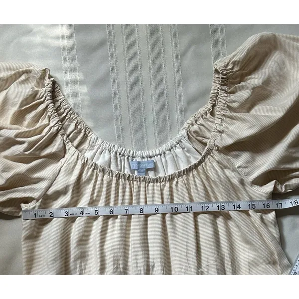 Antonio Melani Taylynn Off Shoulder Tiered Mini Dress Yellow Size M Boho Style - Image 8