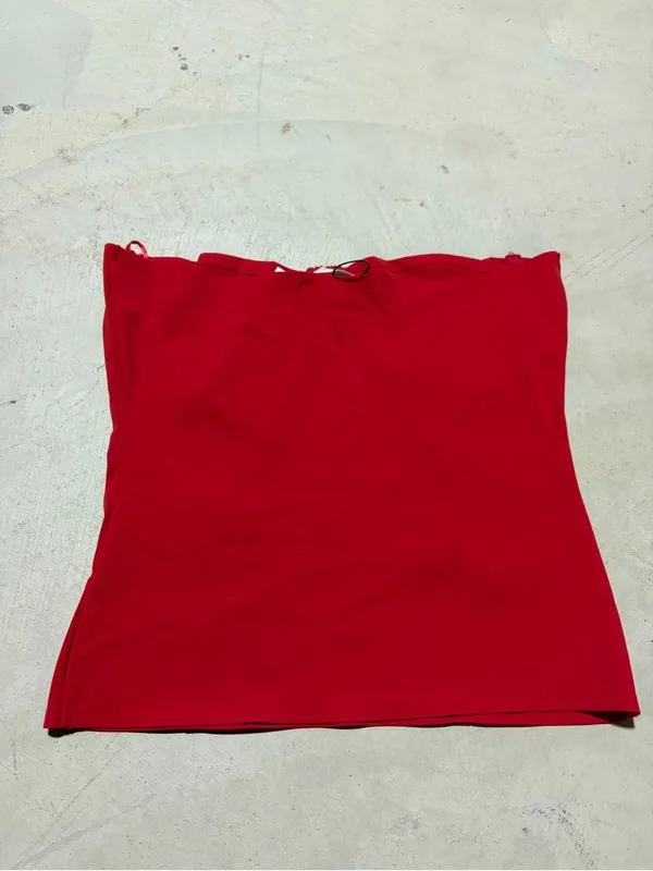Zara NWT Strapless Red tube Top medium MSRP$30 - Image 6