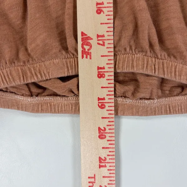 Aeropostale Air Softspun Cropped Tie Back Tee Brown XXL Boho Hippie Top - Image 4