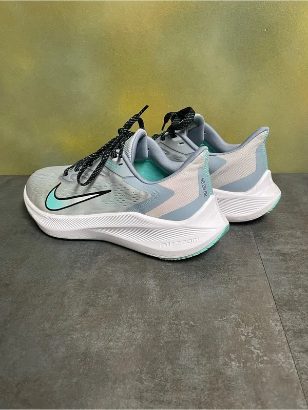 Nike Zoom Winflo 7 Women's Running Shoes Sky Grey/Teal/White Size 7.5 - Image 9