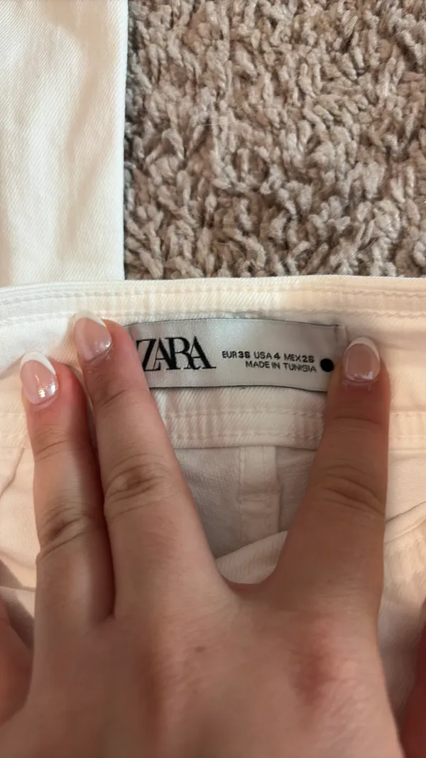 White ZARA Jeans - Image 3
