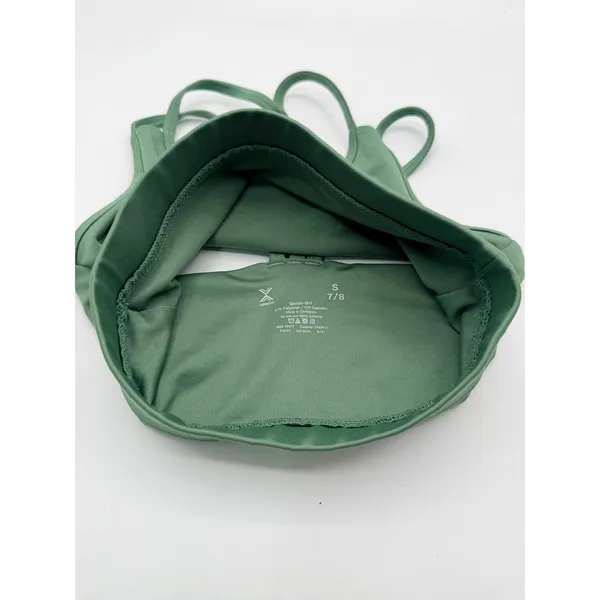 Xersion Sports Bra Quick-Dri Strappy Back Women's S Green Yoga Workout Sporty - Image 4