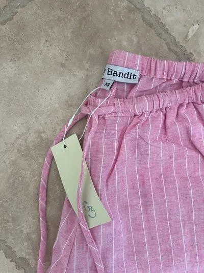 Grey Bandit pink striped pants - Image 3