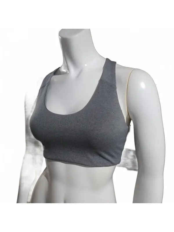 Old Navy Active Powersoft Medium Support Sports Bra in Gray, Size Small - Image 2