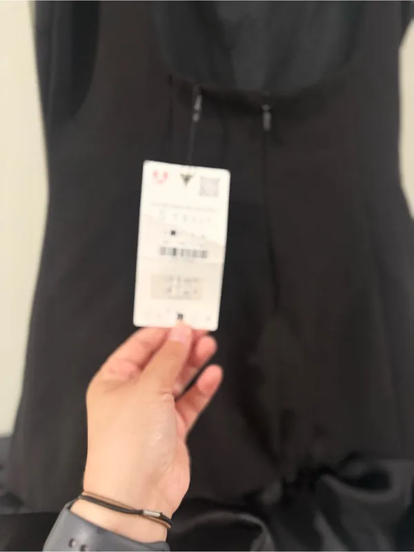 Zara Combination Puff Hem Jumpsuit Dress - Image 4