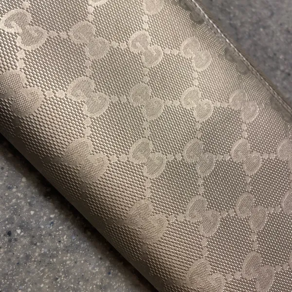 Gucci Imprime Bronze Metallic Monogram Wallet AUTHENTIC - Image 3