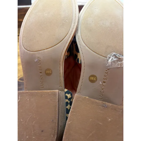 Lucky Brand Leopard Print‎ Side Cutout Ankle Boots Size 10 - Image 9