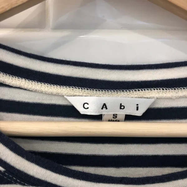 CABI bengal stripe asymmetrical hem top - Image 8