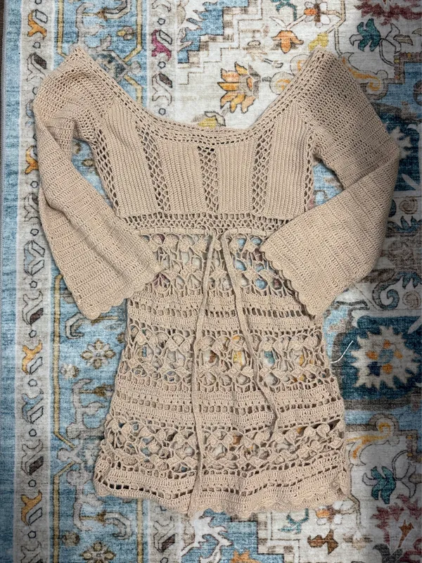 Crochet Knit Dress - Image 2