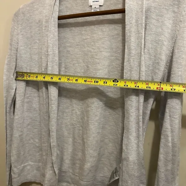 Old Navy Light Gray Open Front Cardigan  - size medium - Image 7