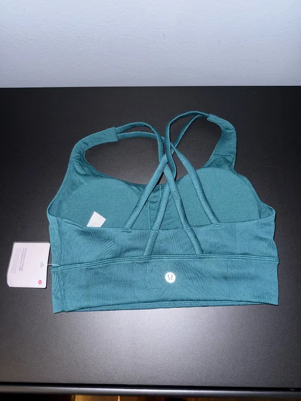 Lululemon Energy Longline Ribbed Bra *Medium Support, B–D Cups - Storm Teal - Image 5