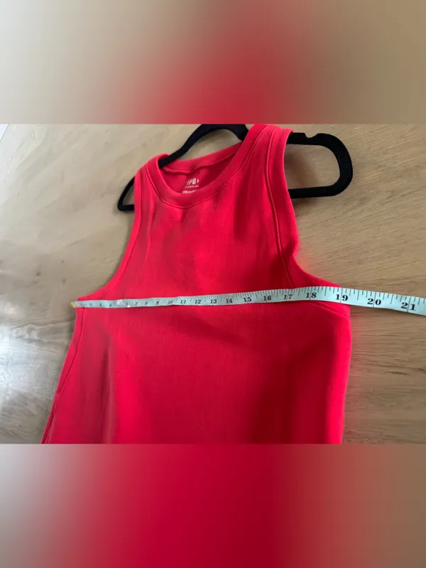 Abercrombie & Fitch YPB Neoknit unlined mini dress red size large - Image 6