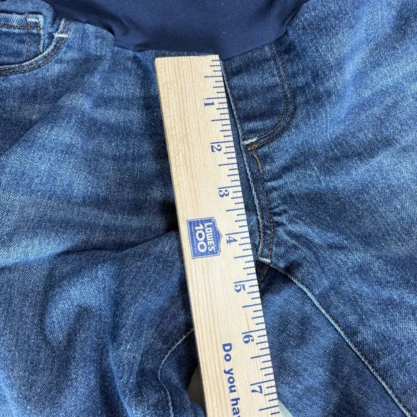 Indigo Blue Women's Maternity Jeans Dark Wash, Size Small, Sidestretch Pre-owned - Image 13