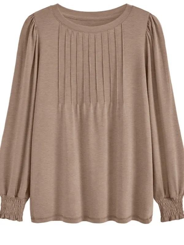 SUNBS Women's Long Sleeve Pleated Shirts - Image 5