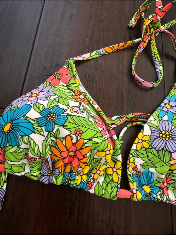 Wild Fable Floral Tie-String Bikini - Image 4