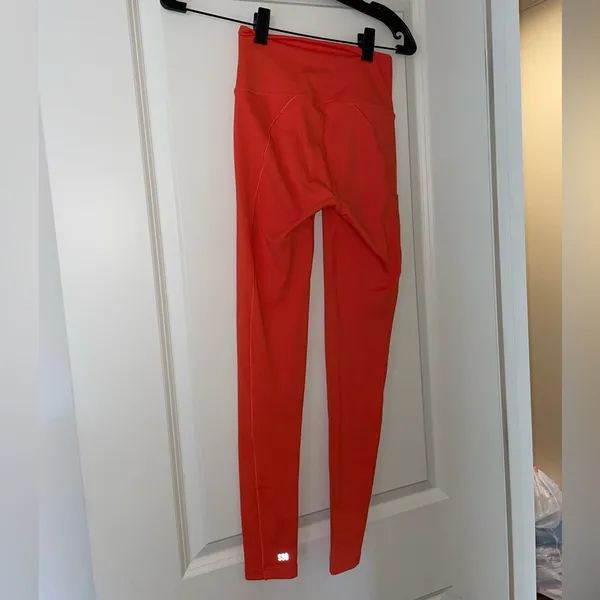 Splits59 Tread High Waist Techflex Leggings in Orange - Image 4